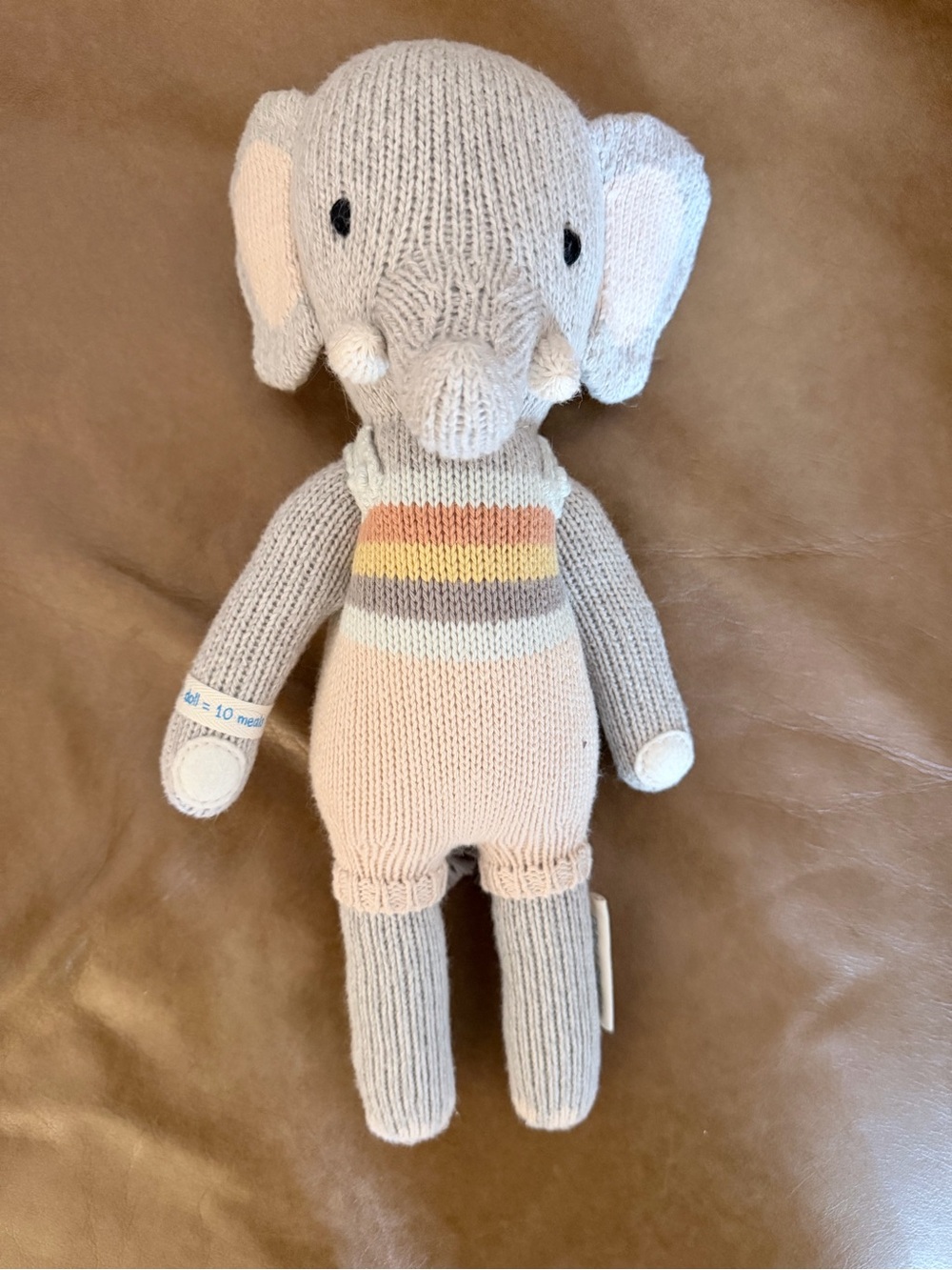 Cuddle & Kind Hand-Knit Elephant Plush Toy